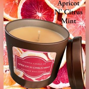 "Apricot N' Citrus Mint" Coconut Wax Candle